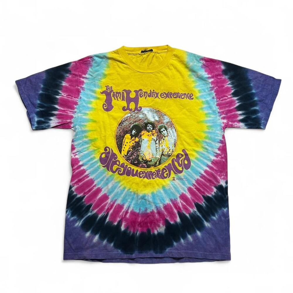 Jimi Hendrix Experience Y2k Vintage Tie Dye Band Tee Graphic T-shirt Large